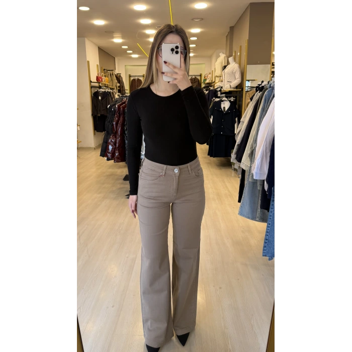 Wide Likralı Palazzo Jean