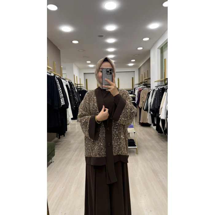 Qaswe Payet İşlemeli Candy 3lü Takım