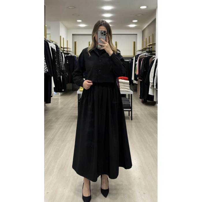 Arew Paraşütlü Gömlekli Elbise