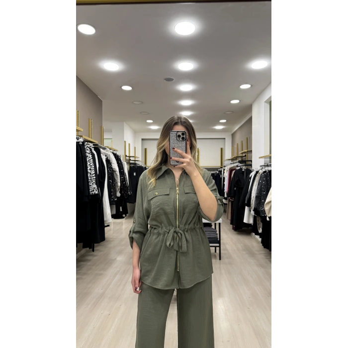 Treo Bel Büzgülü Premium İkili Takım