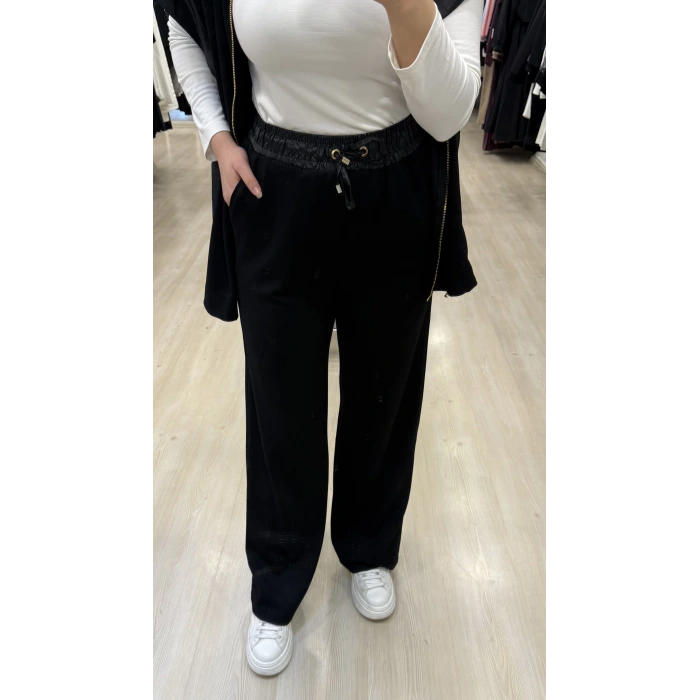 Vure Garni Detaylı Yelekli İkili Takım