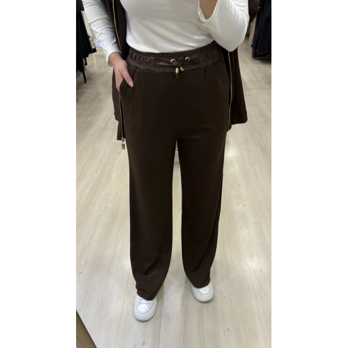 Vure Garni Detaylı Yelekli İkili Takım