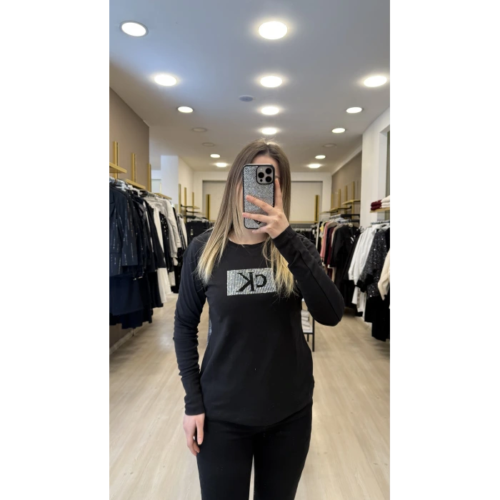 Ck Serpme Taşlı Bady