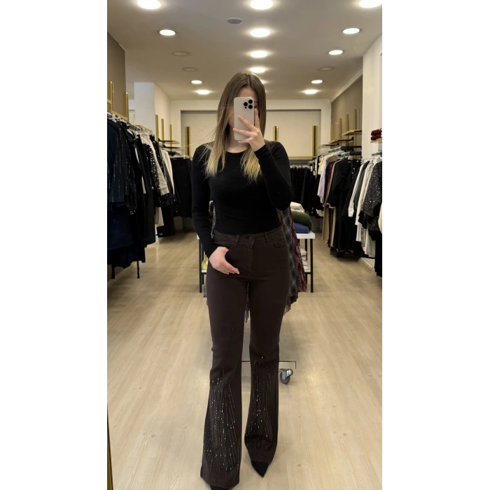 Lora Çubuk Taş İspanyol Jean