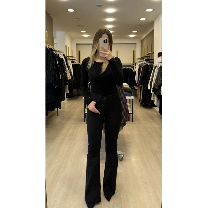 Lora Çubuk Taş İspanyol Jean