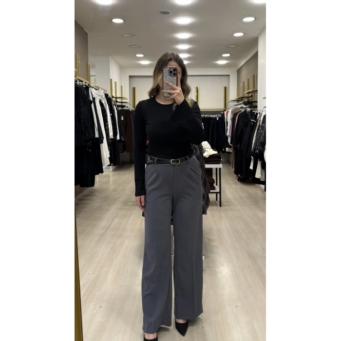 Wike Kendinden Kemerli Palazzo Pantolon