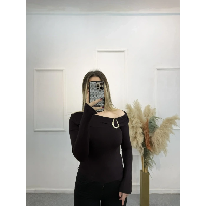 Limerence Gold Tokalı Bluz  060