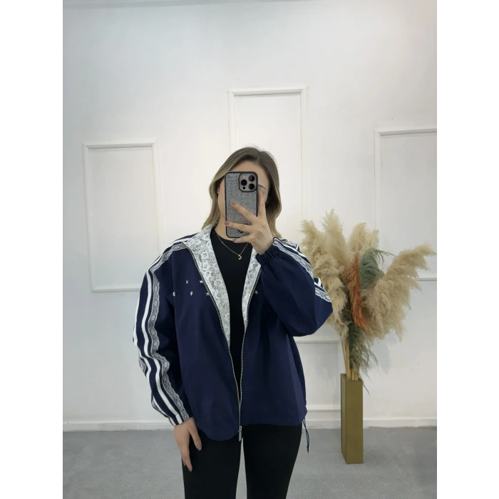 Ancient Trok Çakım Güpürlü Ceket