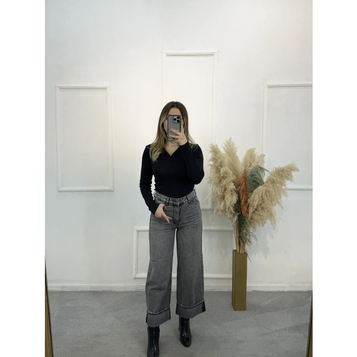 Bera Paça Katlı Likralı Jean