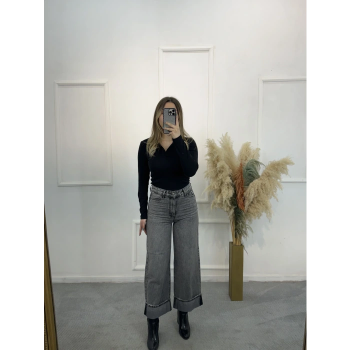 Bera Paça Katlı Likralı Jean