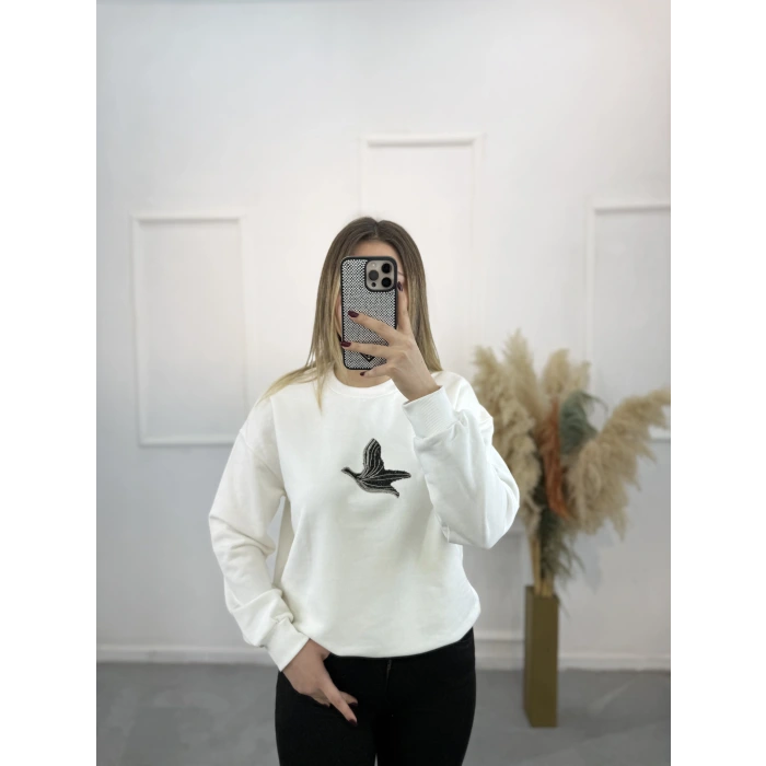 Bima Zincir Kuş Sweatshirt