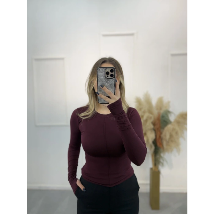 Bus Ön Çımalı Parmak Detaylı Bluz