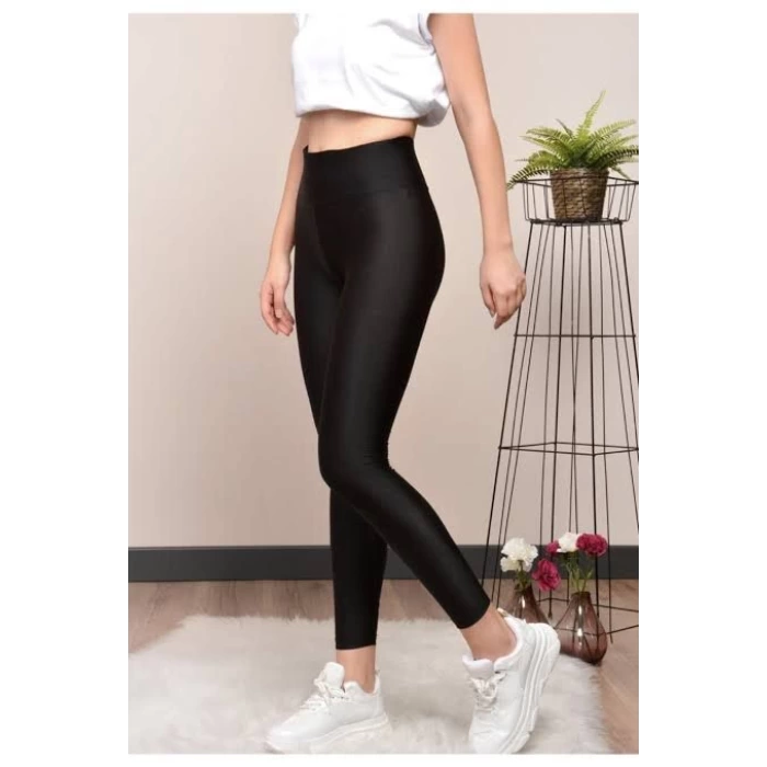 Egn Spandex Parlak Tayt-SİYAH - 2022