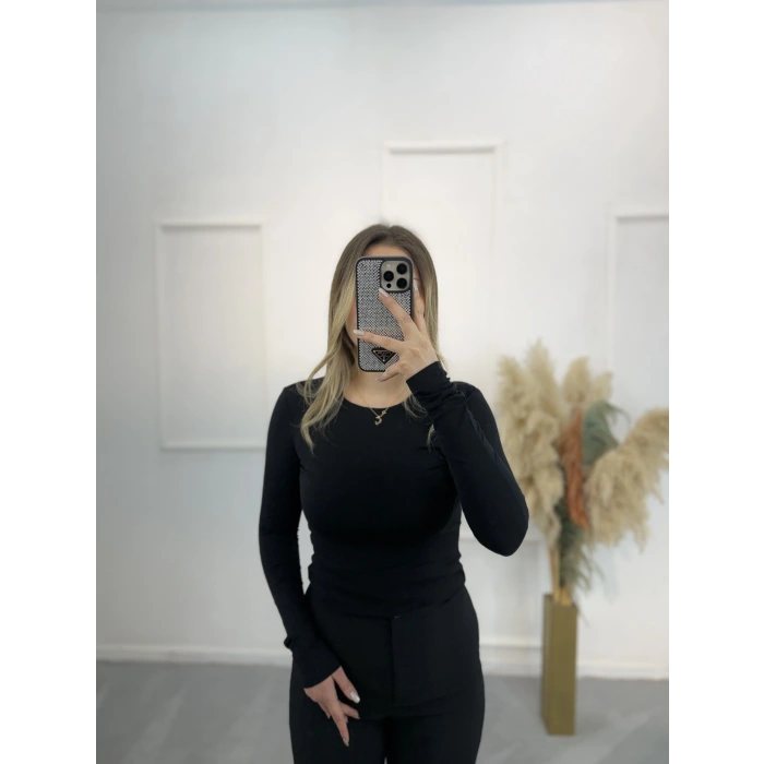 First Bisiklet Yaka Yarım Kol Bluz