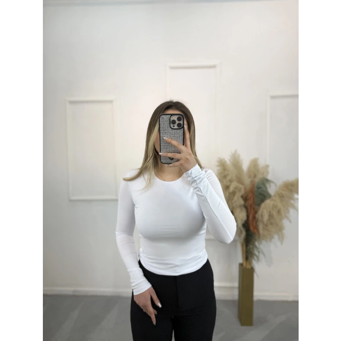 First Bisiklet Yaka Yarım Kol Bluz