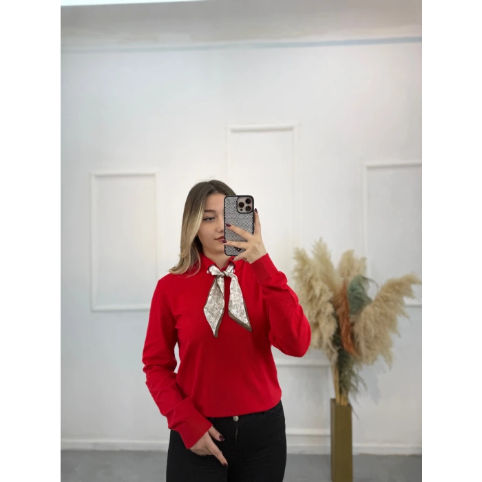 Fularlı Premium Seri Kazak