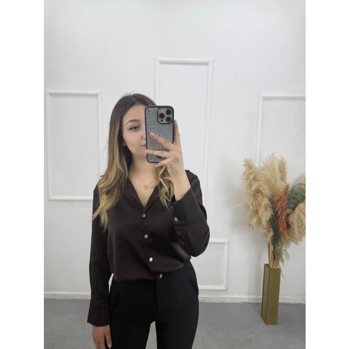 Karew Pamuklu Saten Gömlek