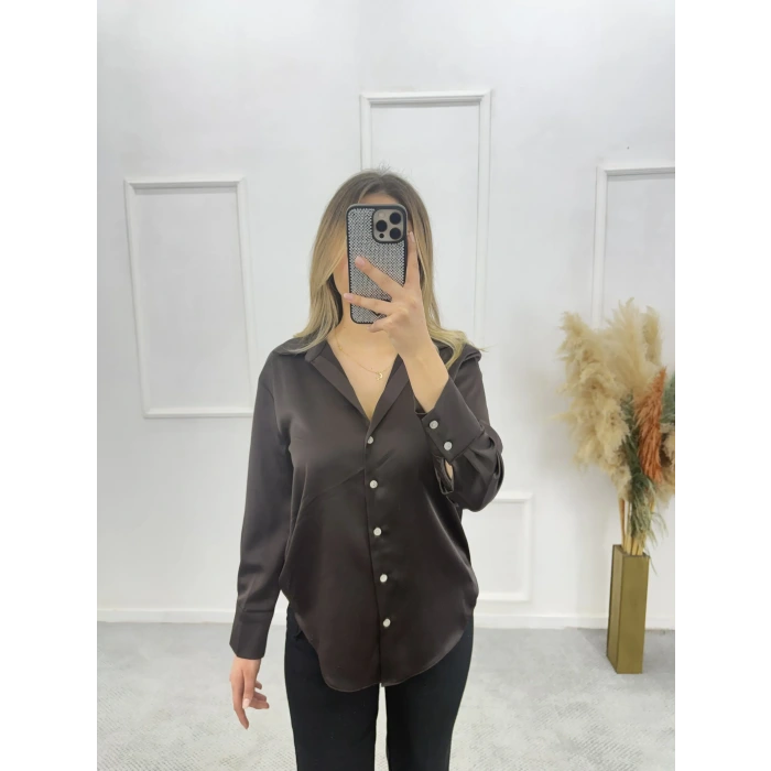 Karew Pamuklu Saten Gömlek