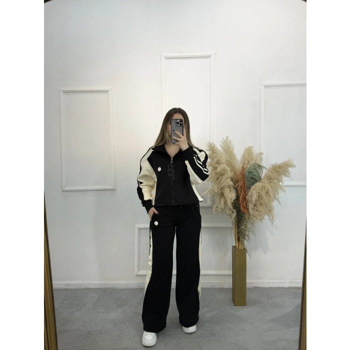 Leduc Şerit Detaylı Üçlü Takım