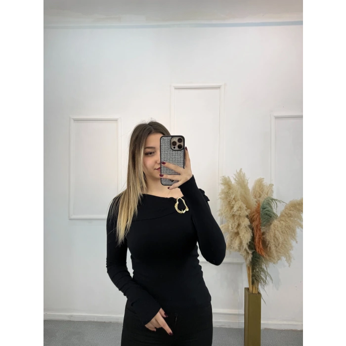 Limerence Gold Tokalı Bluz  060