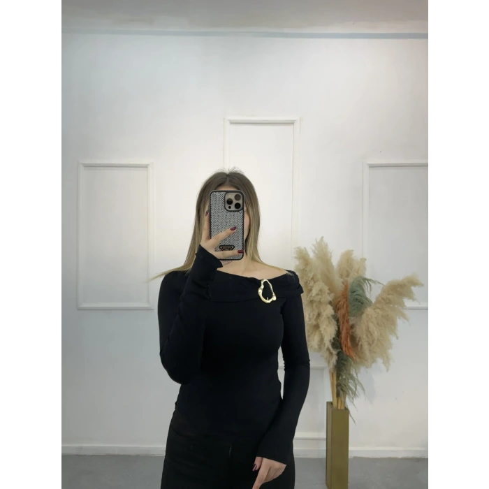 Limerence Gold Tokalı Bluz  060