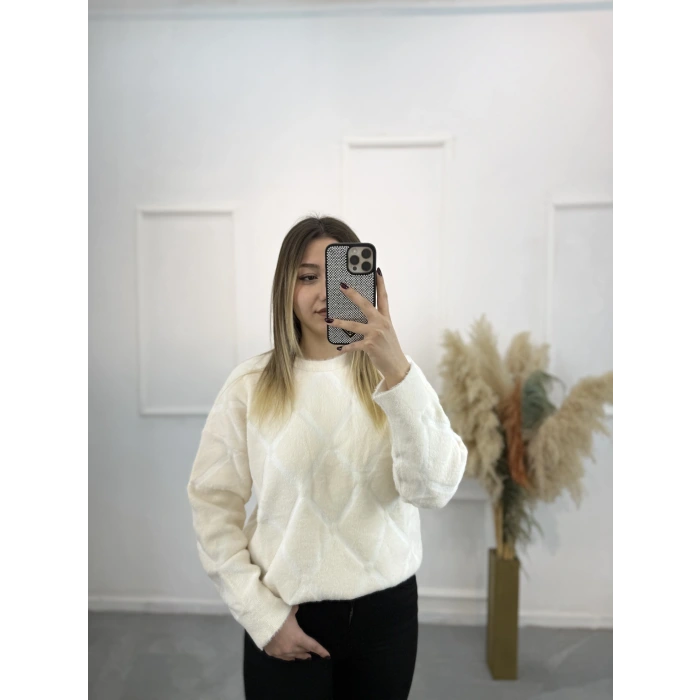 Livo Baklava Desenli Kazak