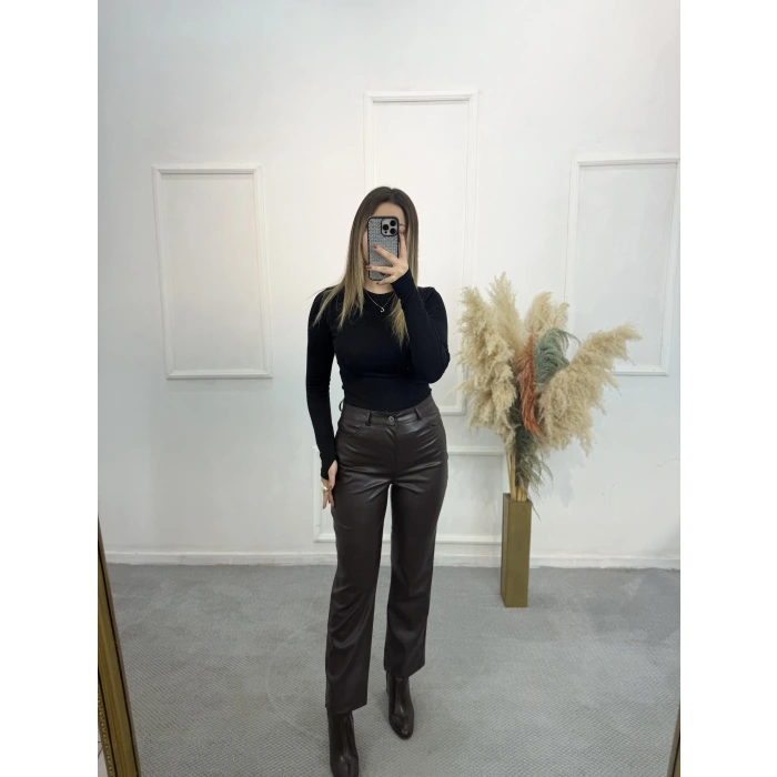 Mngo Model Deri Pantolon