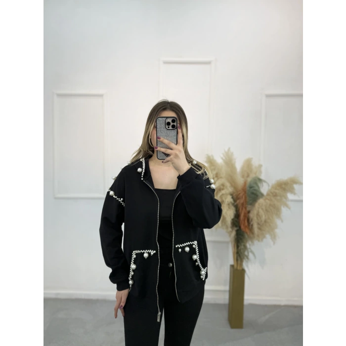 Muos İncili Kapişonlu Ceket