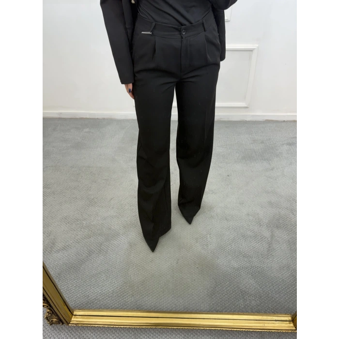 Nus Gold Düğme Detaylı Blazer İkili Takım