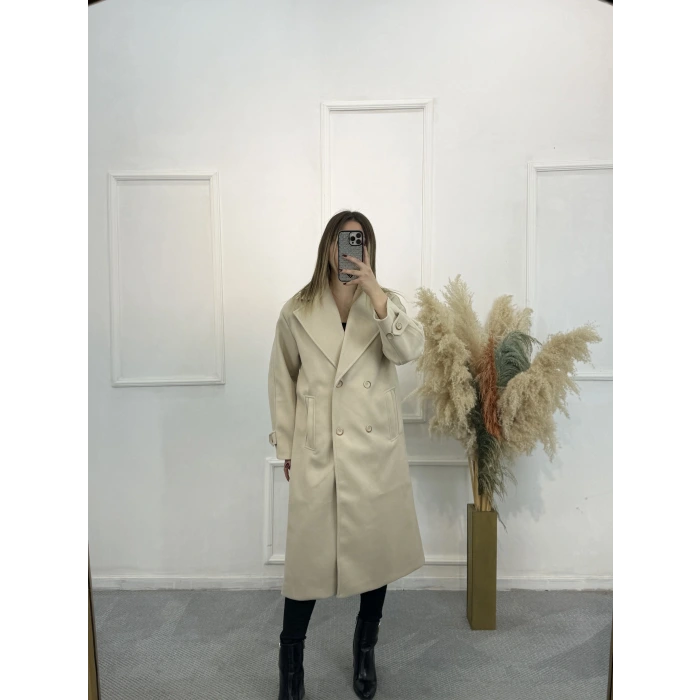 Oversize Premium Kaşe Kaban