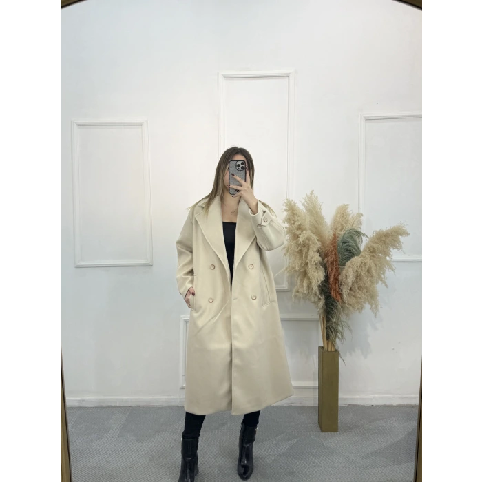 Oversize Premium Kaşe Kaban