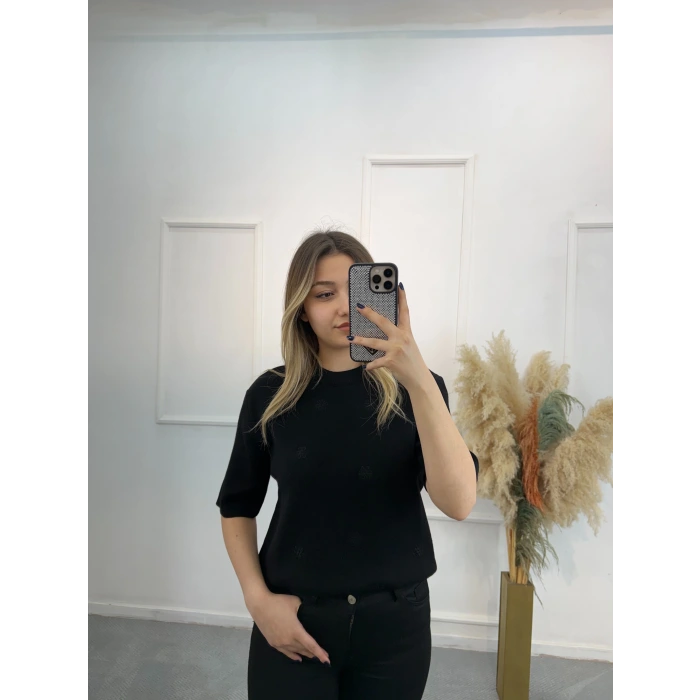 Purlie Nakışlı Triko Kazak