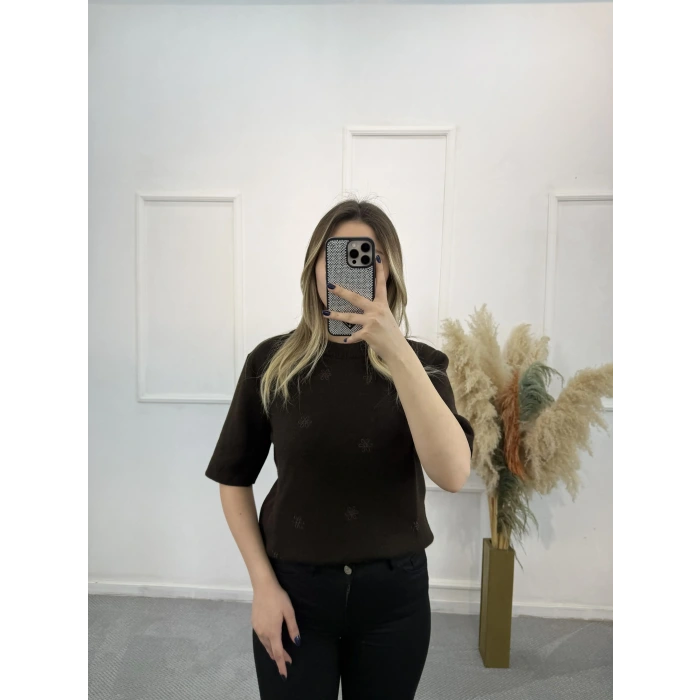 Purlie Nakışlı Triko Kazak