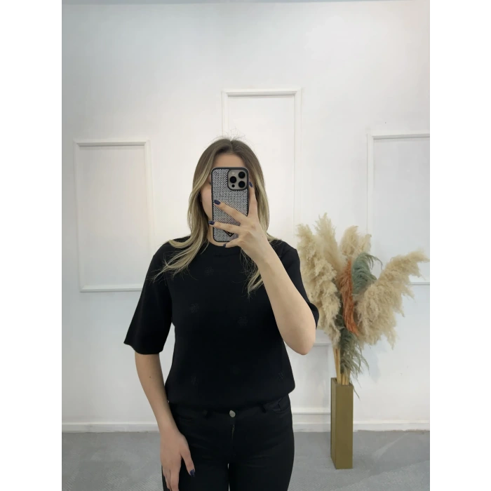 Purlie Nakışlı Triko Kazak