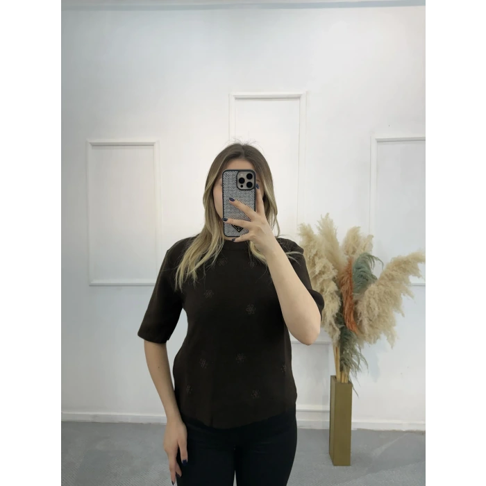 Purlie Nakışlı Triko Kazak