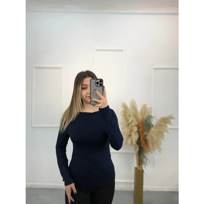 Pytor Degaje Yaka Yan Büzğülü Body