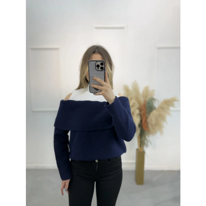 Qerina Madonna Yaka Triko Kazak