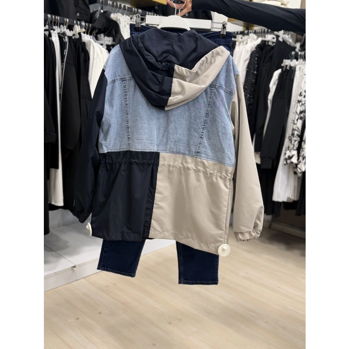 Reston Paraşüt Garnili Kapüşonlu Ceket