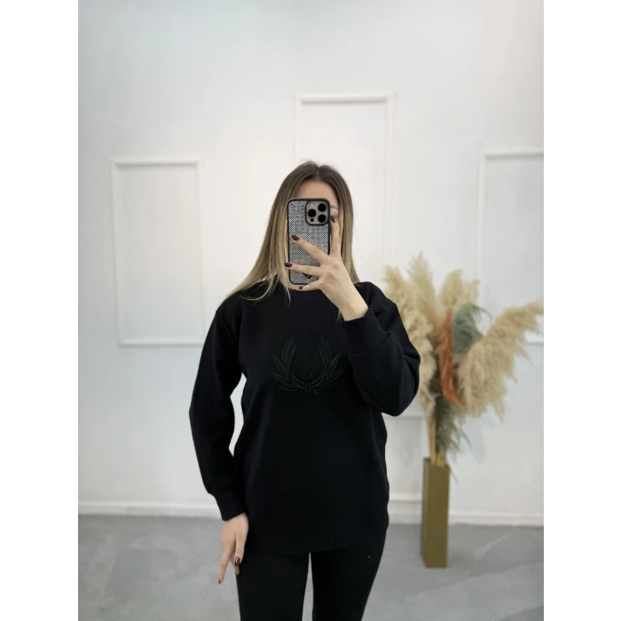 Stal Ntwork Nakışlı Sweatshirt