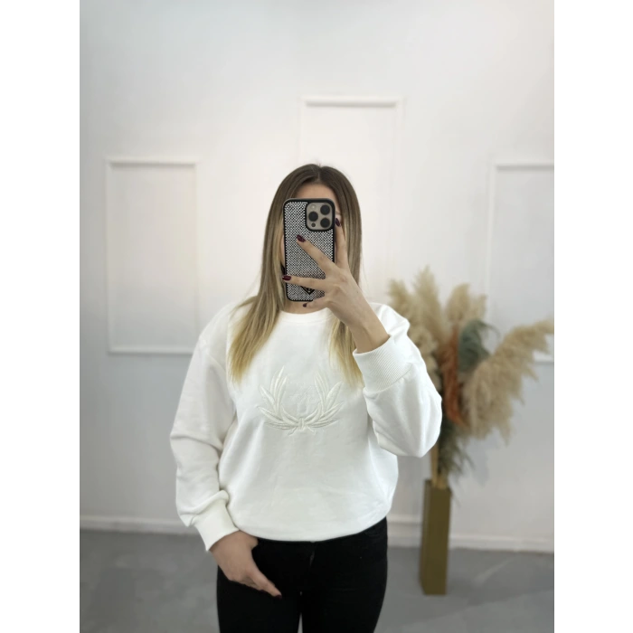 Stal Ntwork Nakışlı Sweatshirt