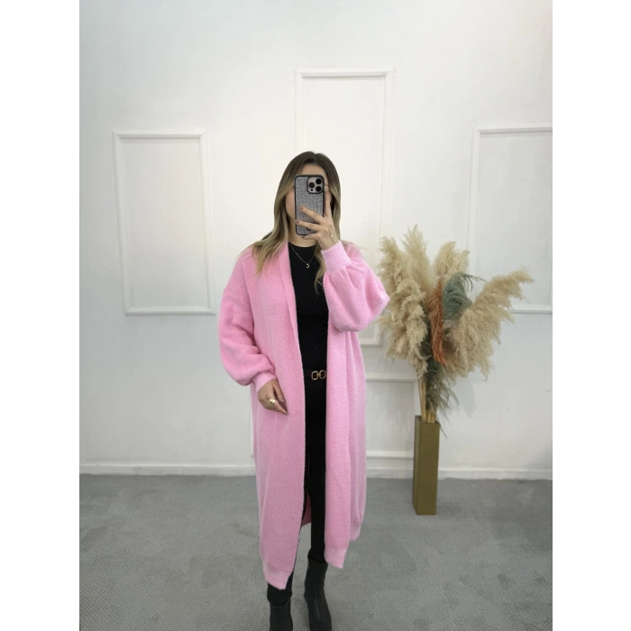 Taradid Sakallı Uzun Triko Hırka