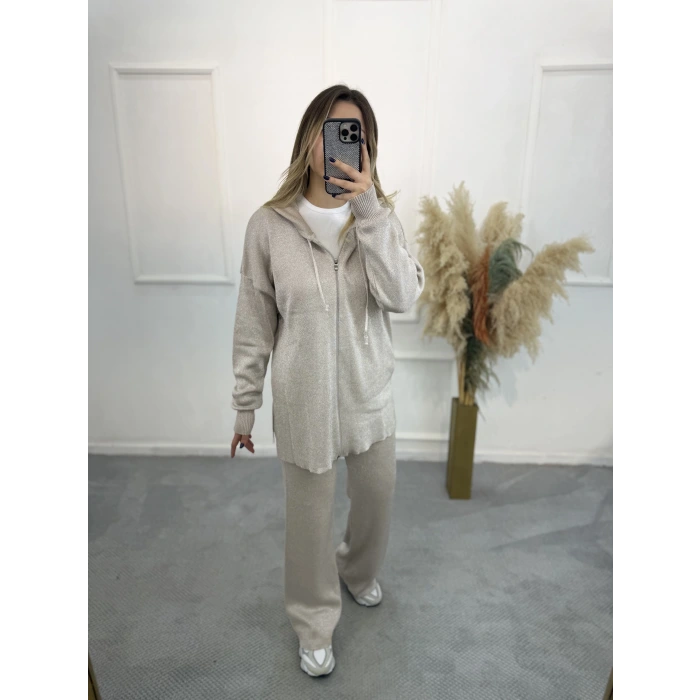 Tatar Simli Merserize Fermuarlı İkili Takım