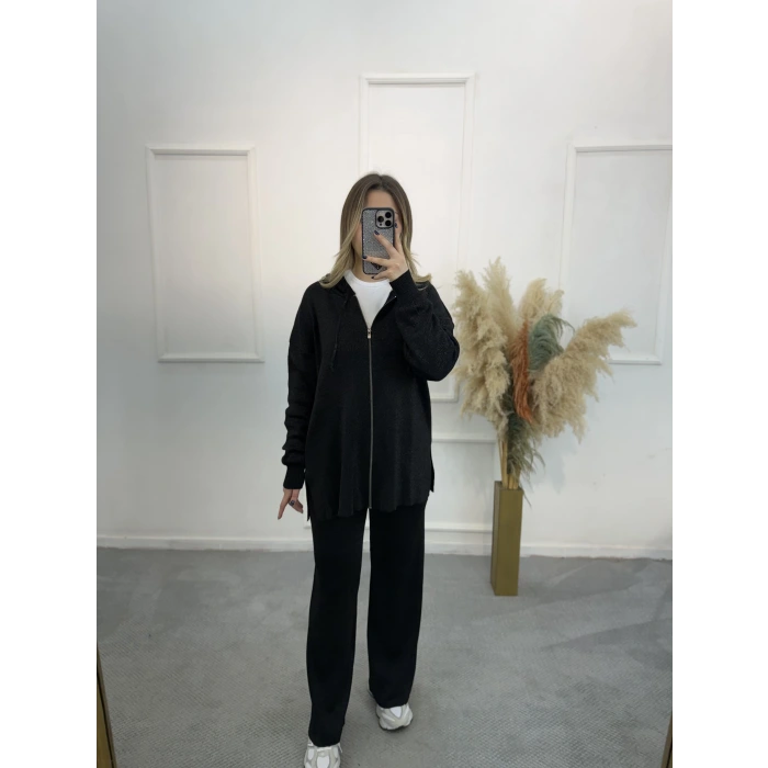 Tatar Simli Merserize Fermuarlı İkili Takım