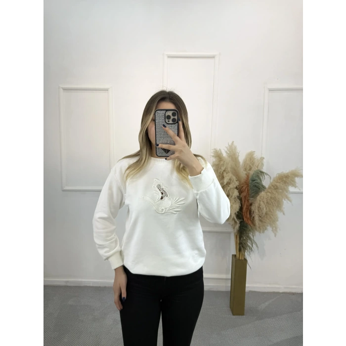 Taus Bymn Nakışlı Sweatshirt
