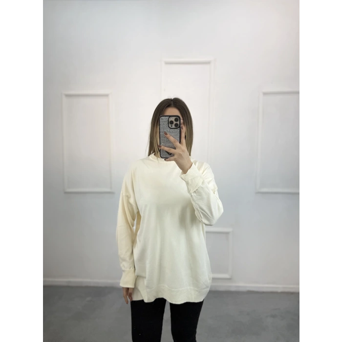 Ugly Yandan Düğmeli Merserize Tunik