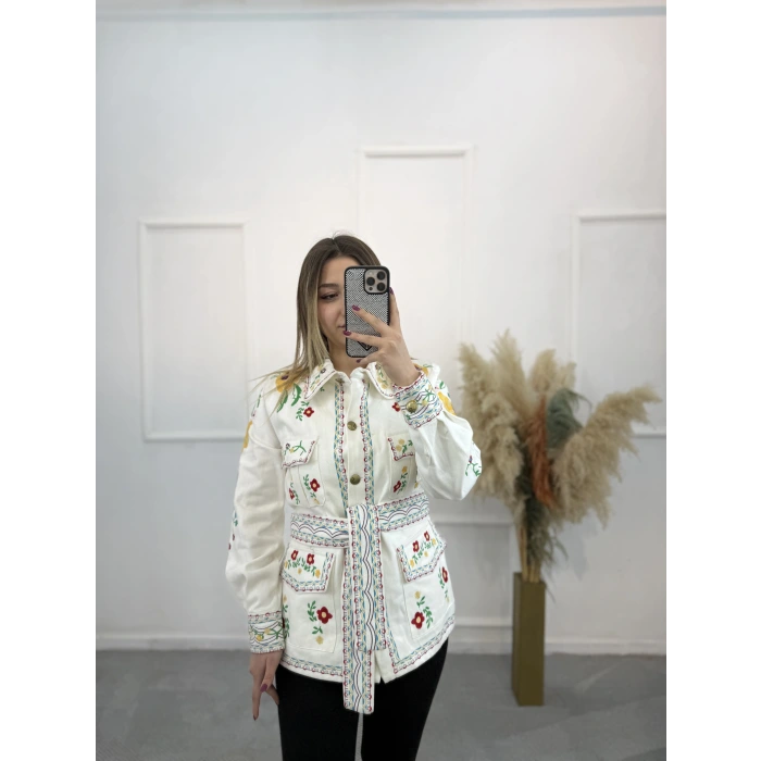 Vess Vanlentn Nakışlı Ceket