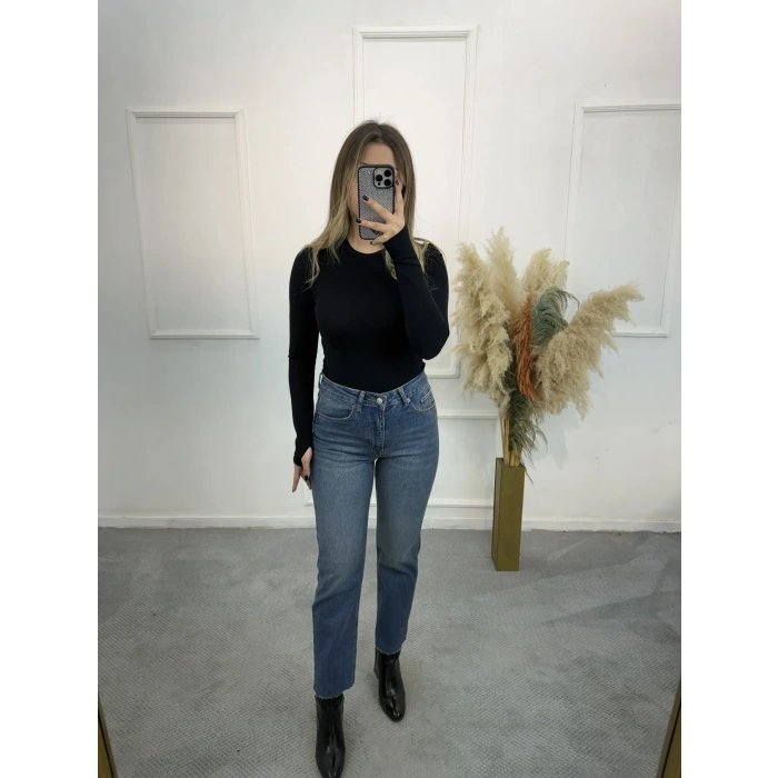 Zra Boyfit Kesik Paça Jean