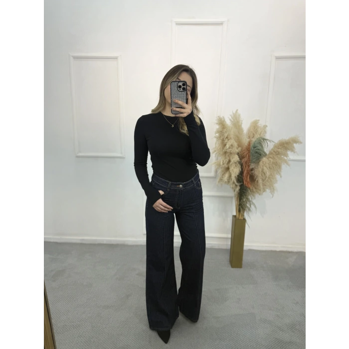 Zra Çımalı Likrasız Palazzo Jean