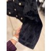Amber Düğme Ve Cepli Kısak Kürk