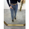 Newa Kemerli Likralı Kesik Paça Jean